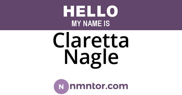 Claretta Nagle
