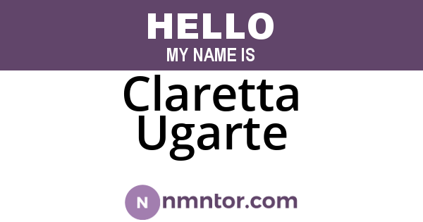Claretta Ugarte
