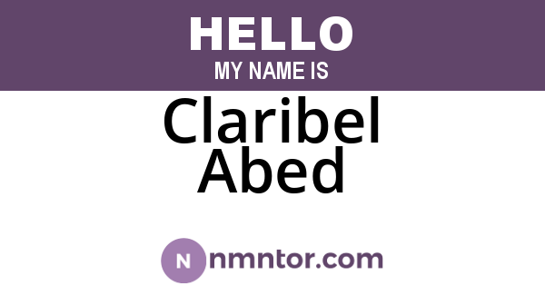 Claribel Abed