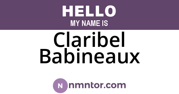 Claribel Babineaux