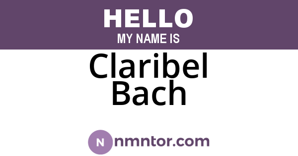 Claribel Bach
