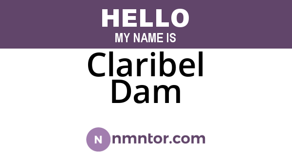 Claribel Dam