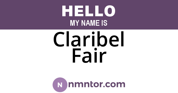 Claribel Fair