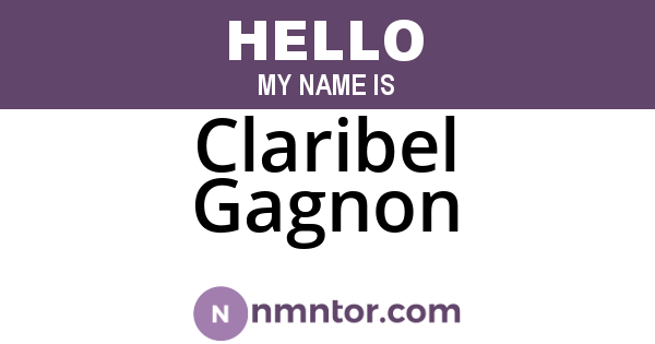 Claribel Gagnon