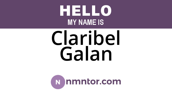 Claribel Galan