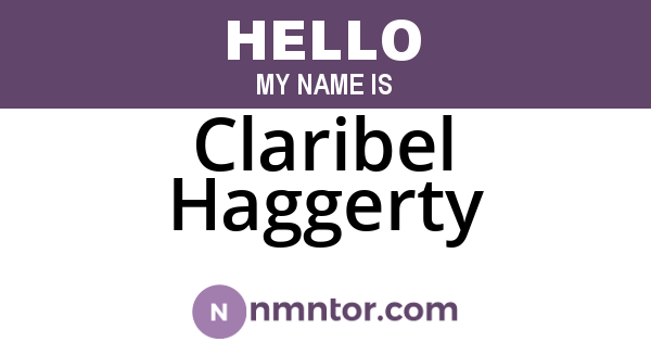 Claribel Haggerty