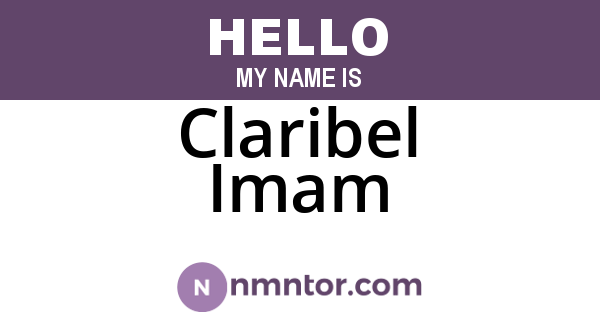 Claribel Imam