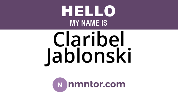 Claribel Jablonski