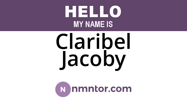 Claribel Jacoby