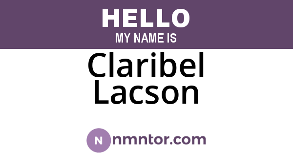 Claribel Lacson