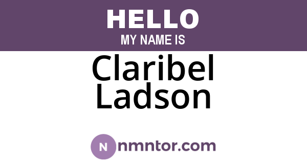Claribel Ladson