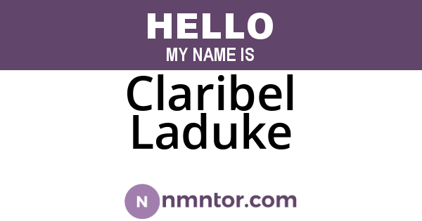Claribel Laduke