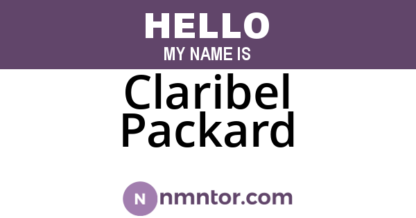 Claribel Packard