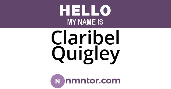 Claribel Quigley