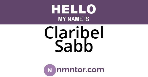 Claribel Sabb