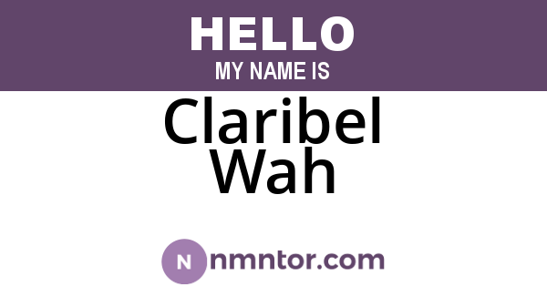 Claribel Wah
