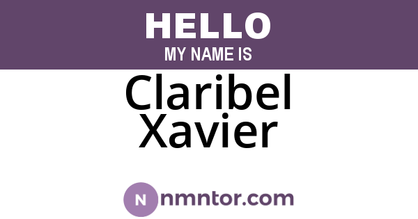 Claribel Xavier