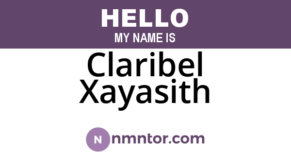Claribel Xayasith