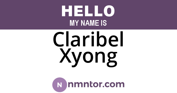 Claribel Xyong