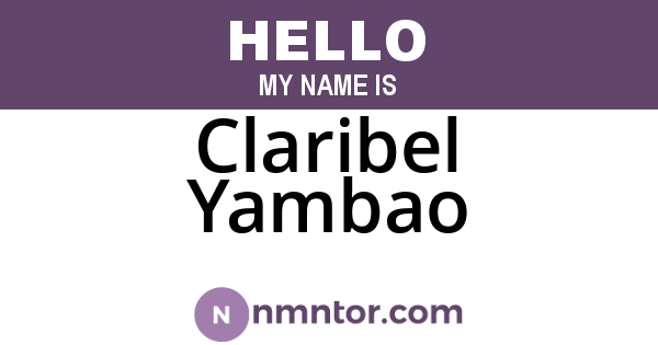 Claribel Yambao