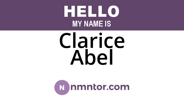Clarice Abel