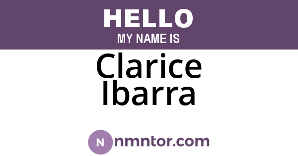 Clarice Ibarra