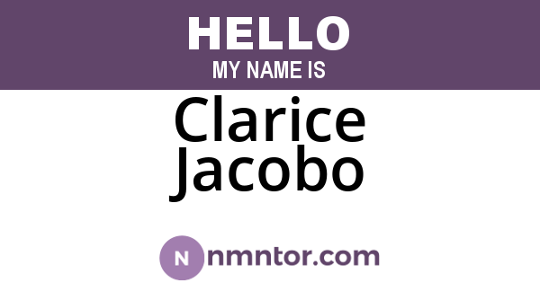 Clarice Jacobo
