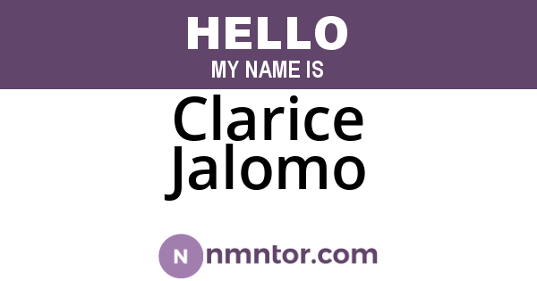 Clarice Jalomo