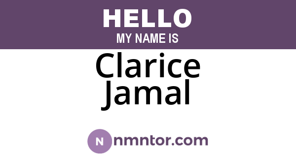 Clarice Jamal