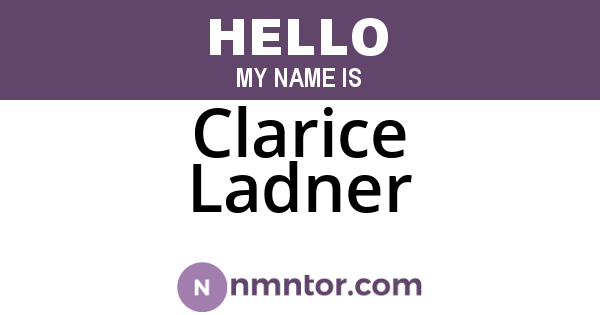 Clarice Ladner