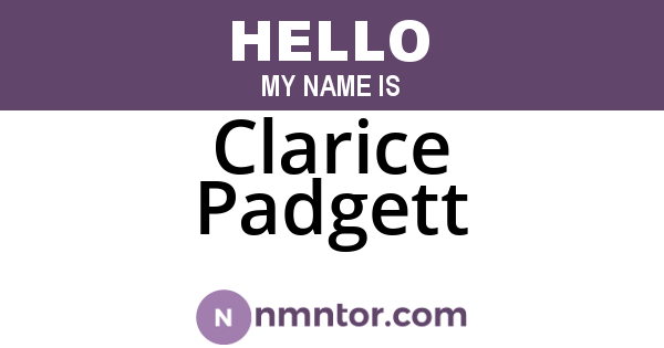 Clarice Padgett