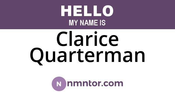 Clarice Quarterman