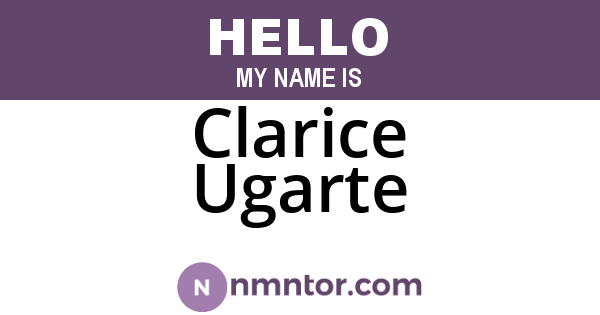 Clarice Ugarte