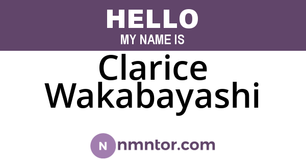 Clarice Wakabayashi