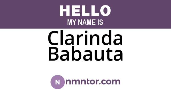 Clarinda Babauta