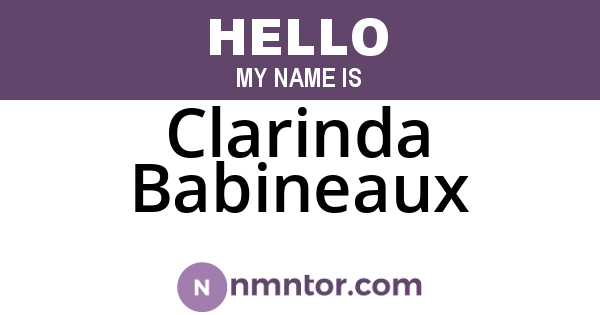 Clarinda Babineaux
