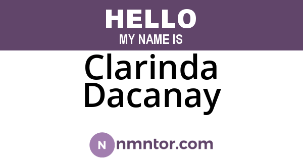 Clarinda Dacanay