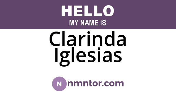 Clarinda Iglesias