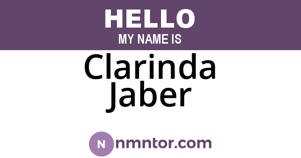 Clarinda Jaber