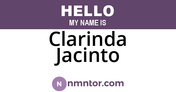 Clarinda Jacinto