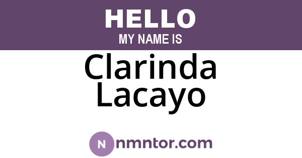 Clarinda Lacayo