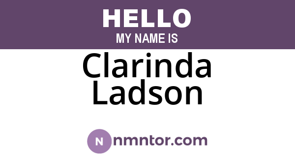 Clarinda Ladson