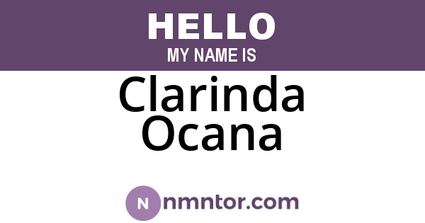 Clarinda Ocana