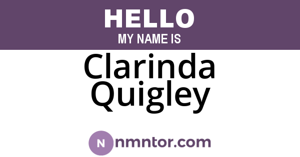 Clarinda Quigley