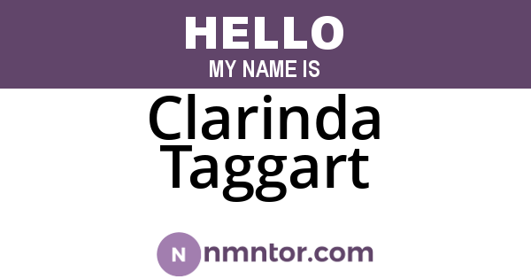 Clarinda Taggart