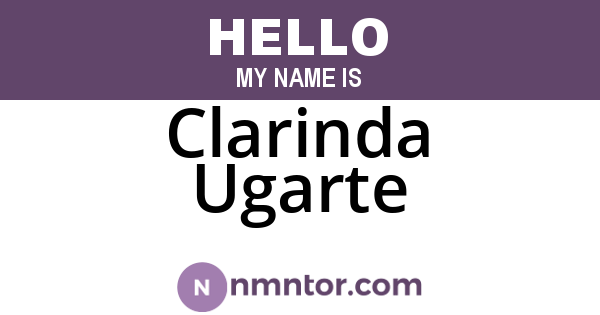 Clarinda Ugarte