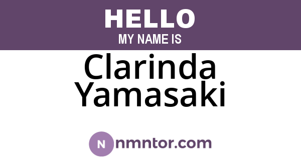 Clarinda Yamasaki