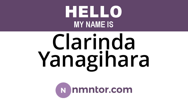Clarinda Yanagihara