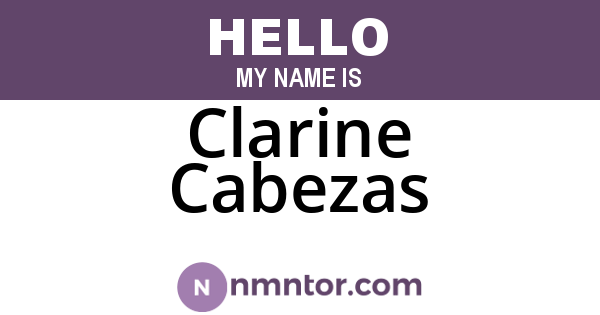 Clarine Cabezas