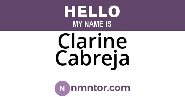 Clarine Cabreja